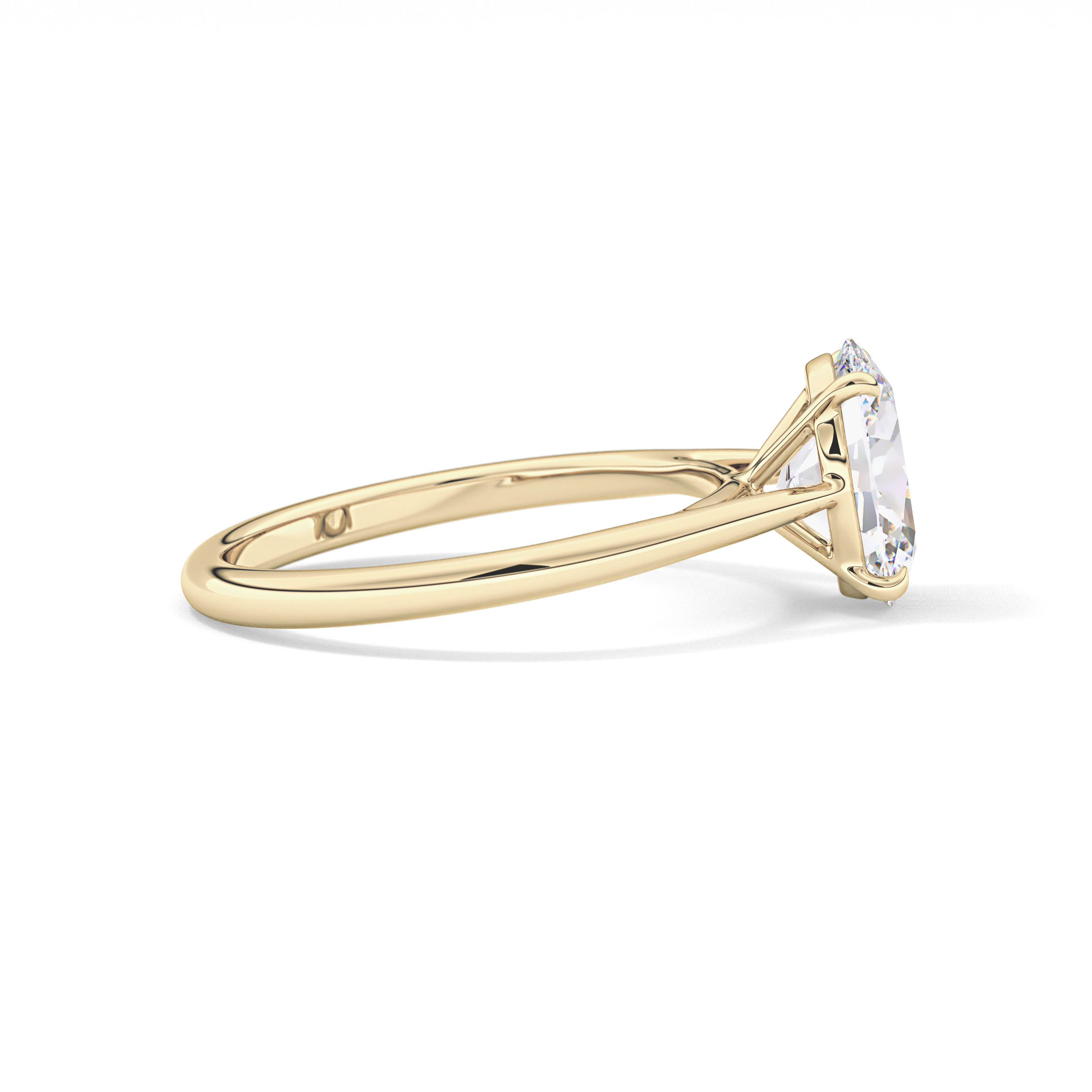 Oval Solitaire Lab Grown Diamond Engagement Ring