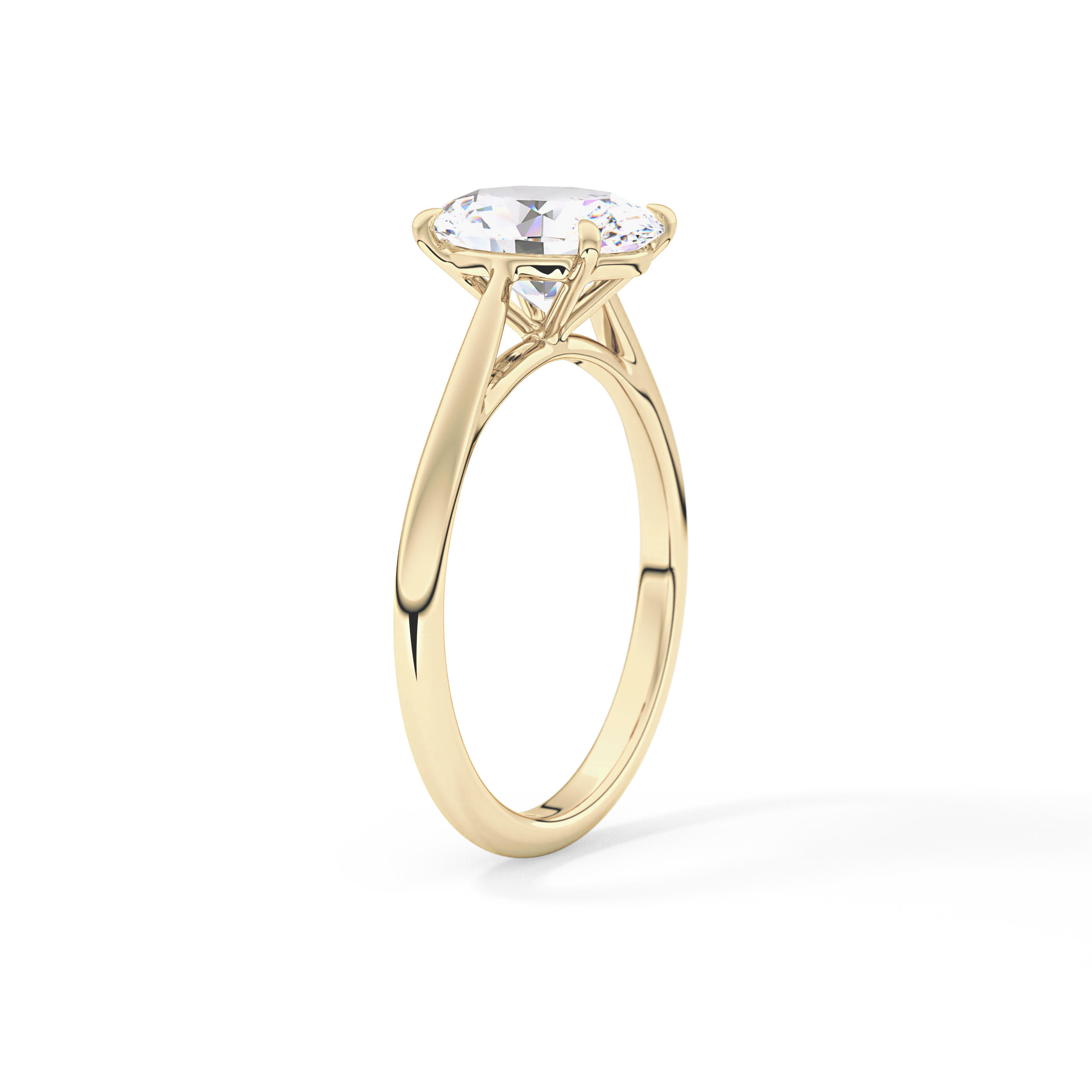 Oval Solitaire Lab Grown Diamond Engagement Ring