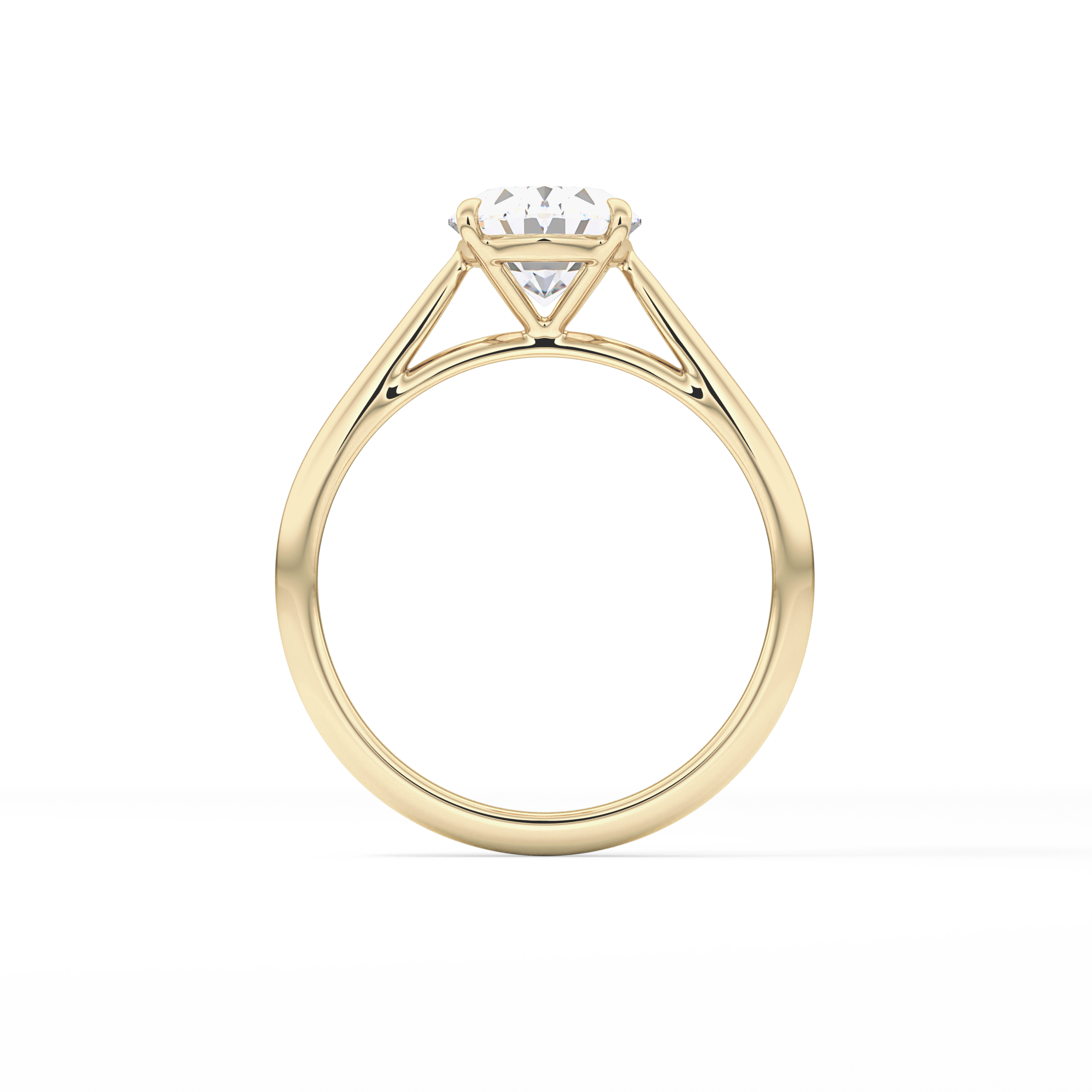 Oval Solitaire Lab Grown Diamond Engagement Ring