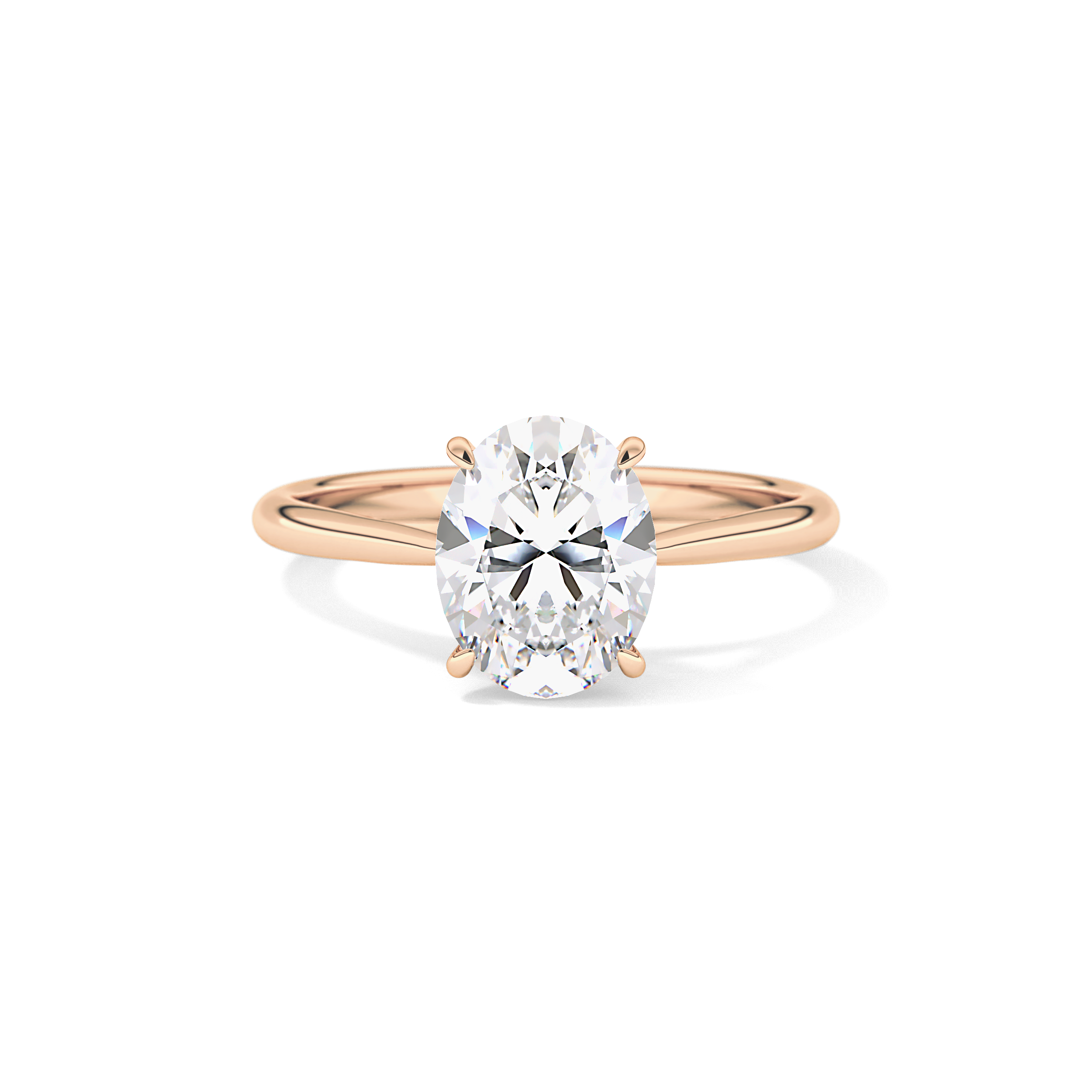 Oval Solitaire Lab Grown Diamond Engagement Ring