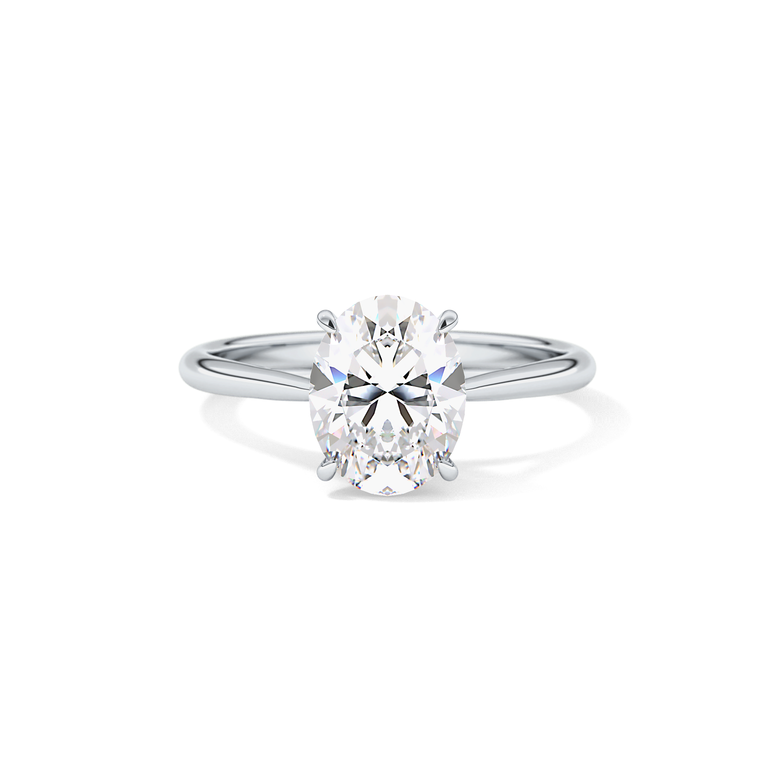 Oval Solitaire Lab Grown Diamond Engagement Ring