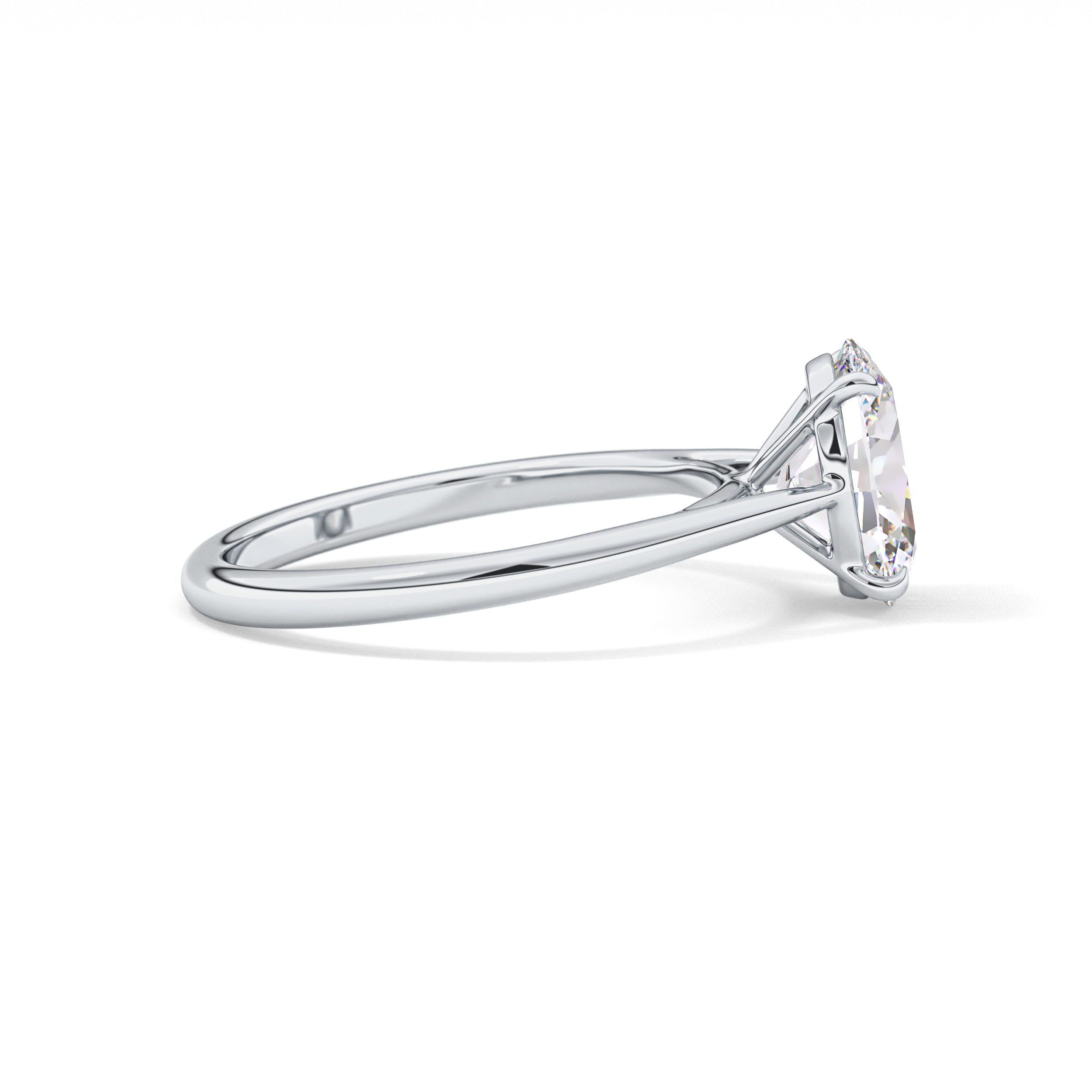 Oval Solitaire Lab Grown Diamond Engagement Ring