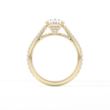Oval Pave Lab Grown Diamond Engagement Ring