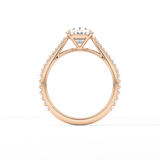 Oval Pave Lab Grown Diamond Engagement Ring