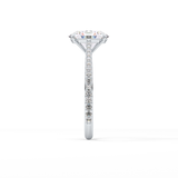Oval Pave Lab Grown Diamond Engagement Ring