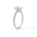 Oval Pave Lab Grown Diamond Engagement Ring