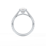 Oval Pave Lab Grown Diamond Engagement Ring
