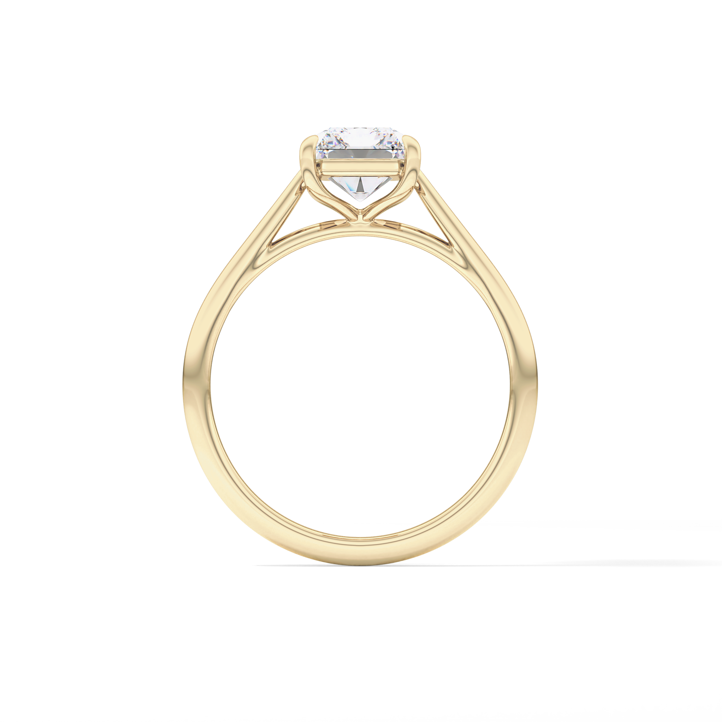 Radiant Solitaire Lab Grown Diamond Engagement Ring