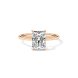 Radiant Solitaire Lab Grown Diamond Engagement Ring