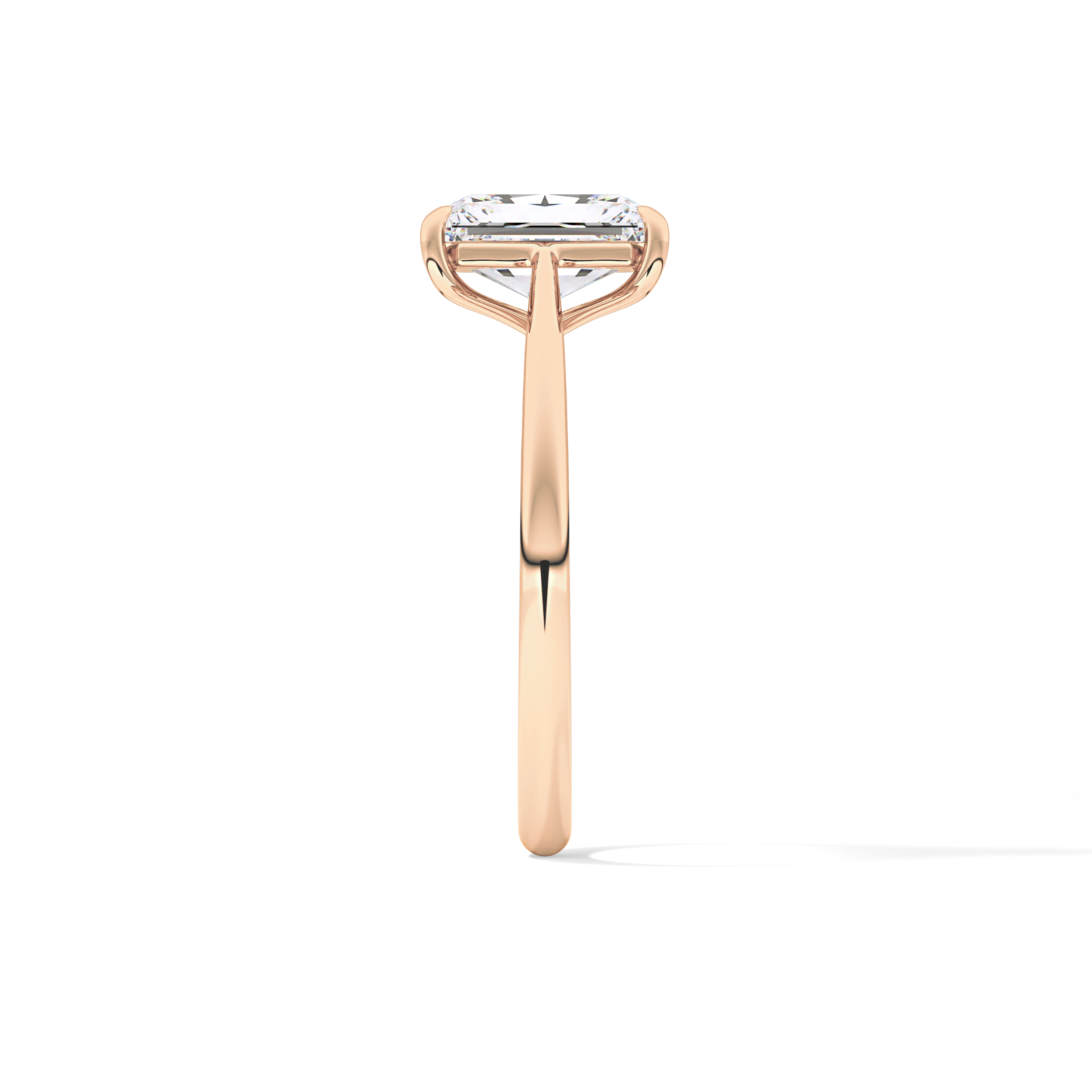 Radiant Solitaire Lab Grown Diamond Engagement Ring