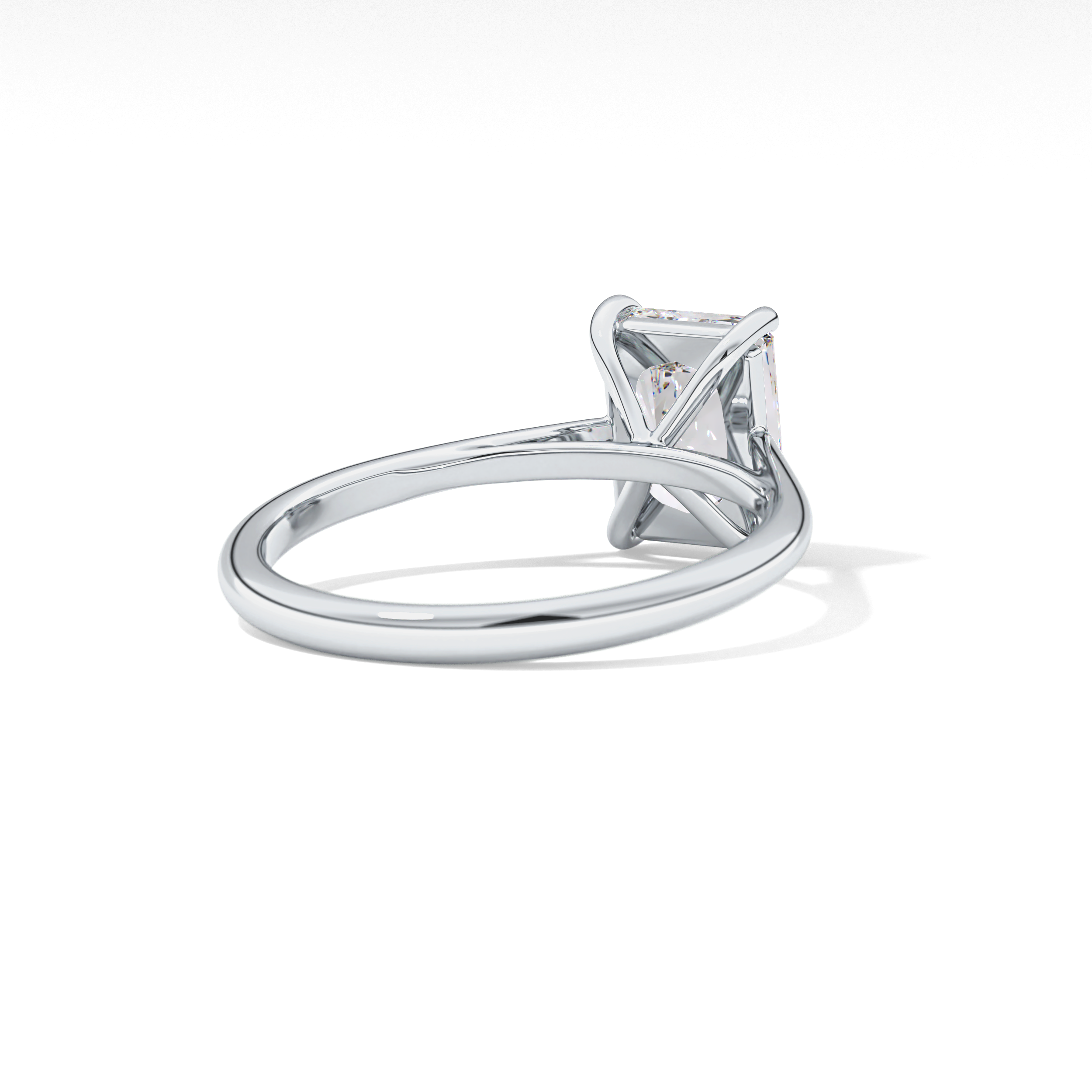Radiant Solitaire Lab Grown Diamond Engagement Ring