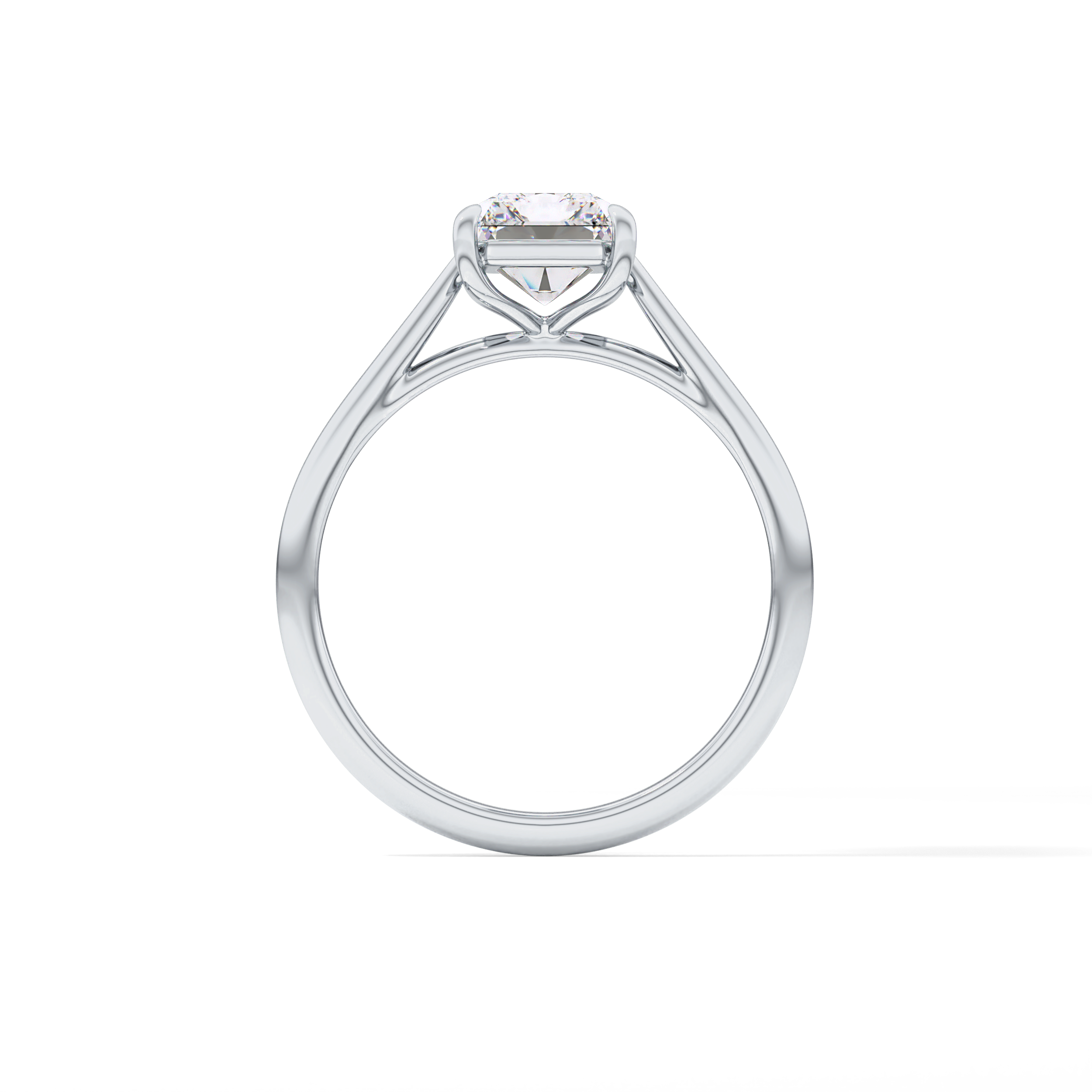 Radiant Solitaire Lab Grown Diamond Engagement Ring