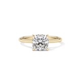 Cushion Solitaire Lab Grown Diamond Engagement Ring