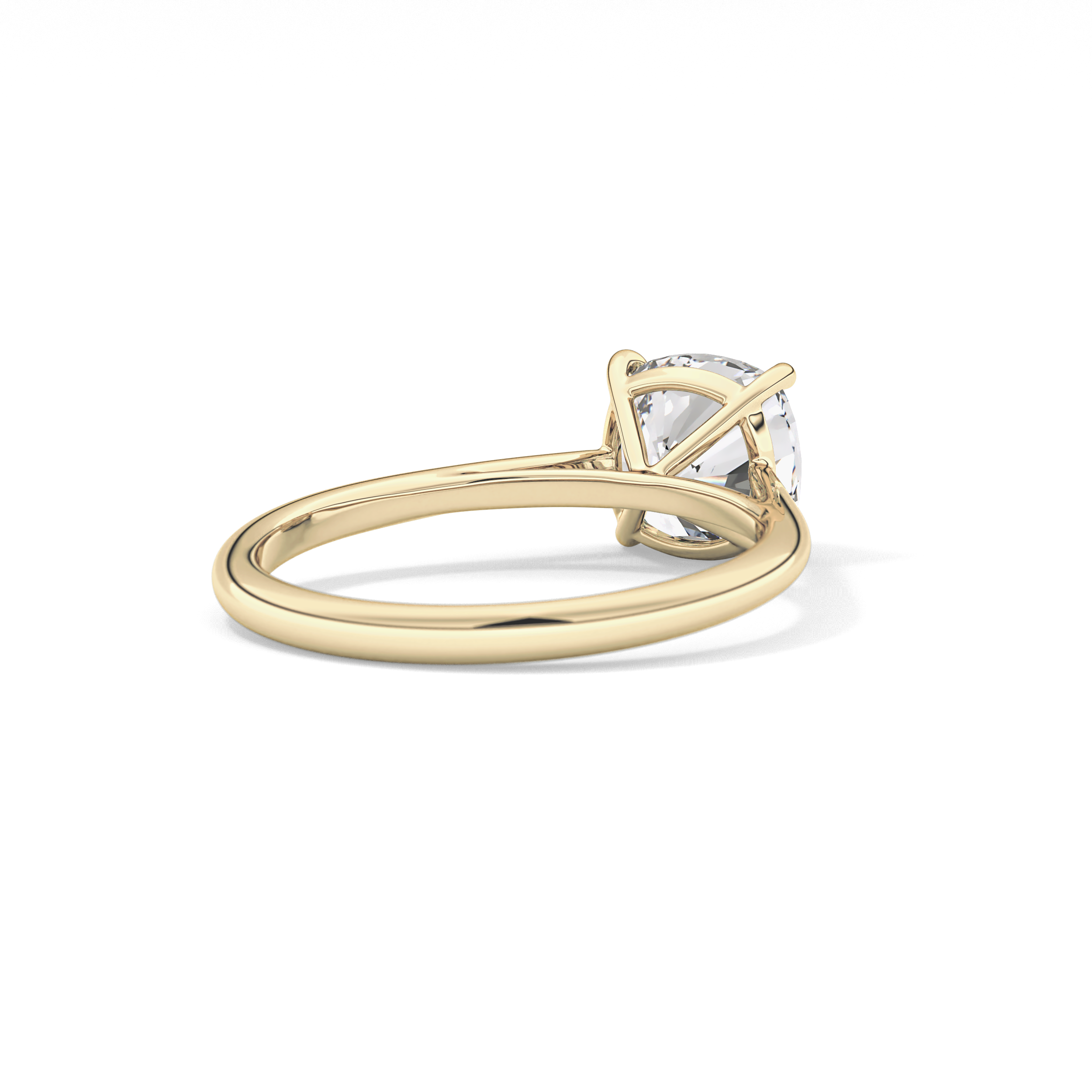 Cushion Solitaire Lab Grown Diamond Engagement Ring