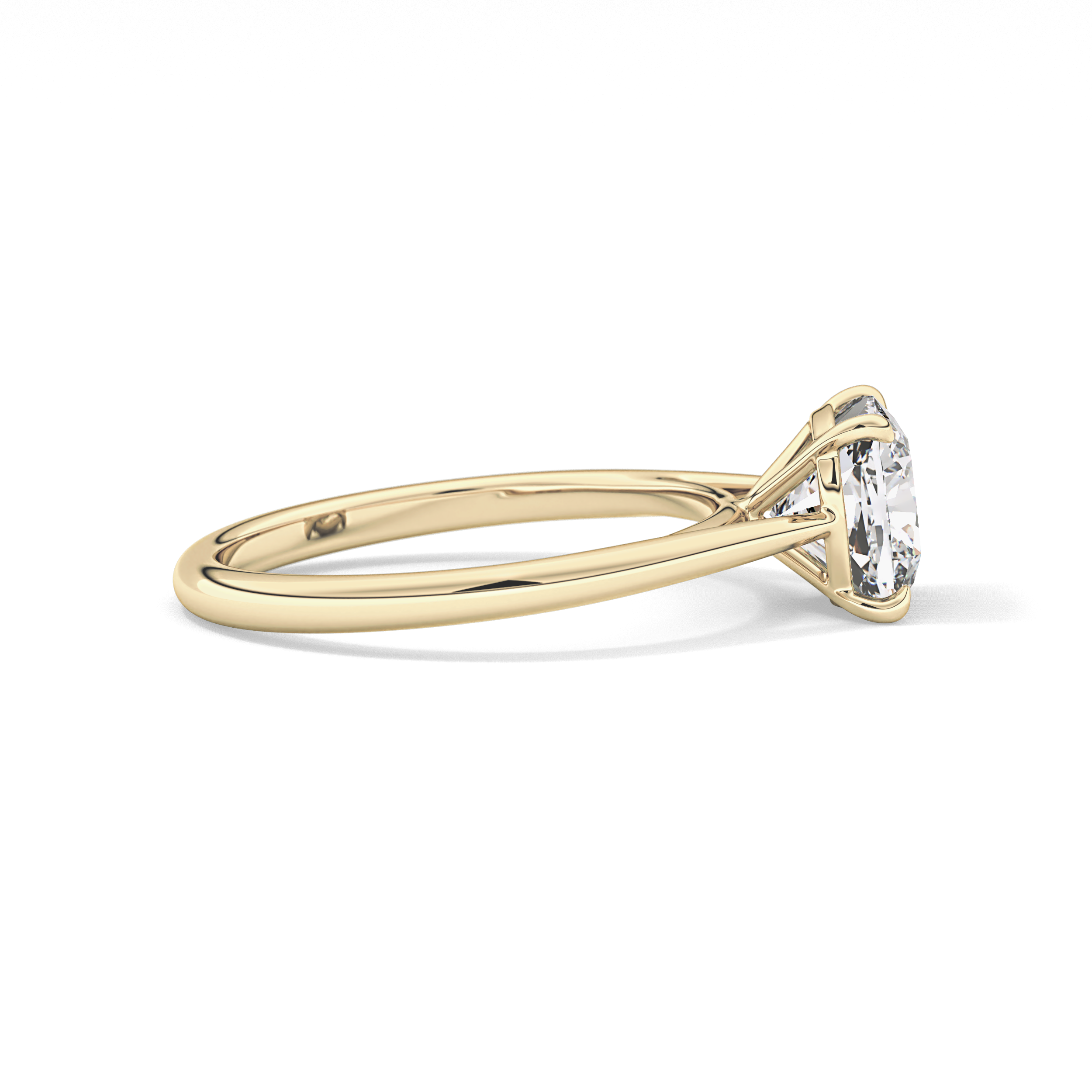Cushion Solitaire Lab Grown Diamond Engagement Ring