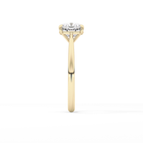 Cushion Solitaire Lab Grown Diamond Engagement Ring