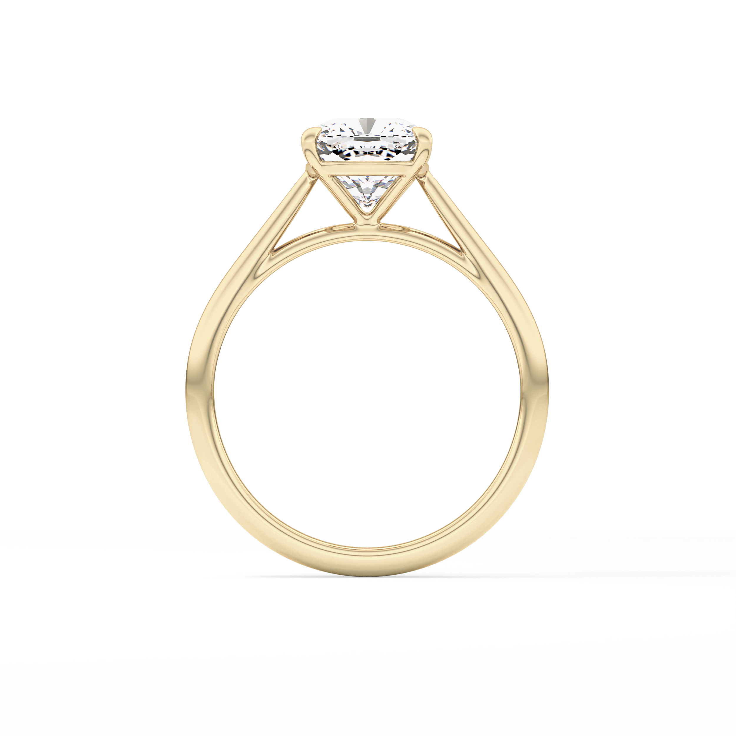 Cushion Solitaire Lab Grown Diamond Engagement Ring