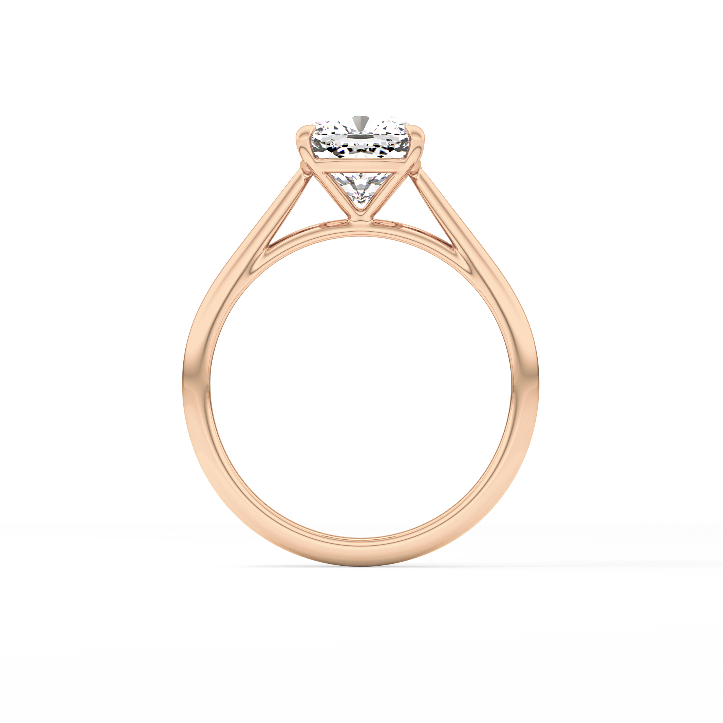 Cushion Solitaire Lab Grown Diamond Engagement Ring