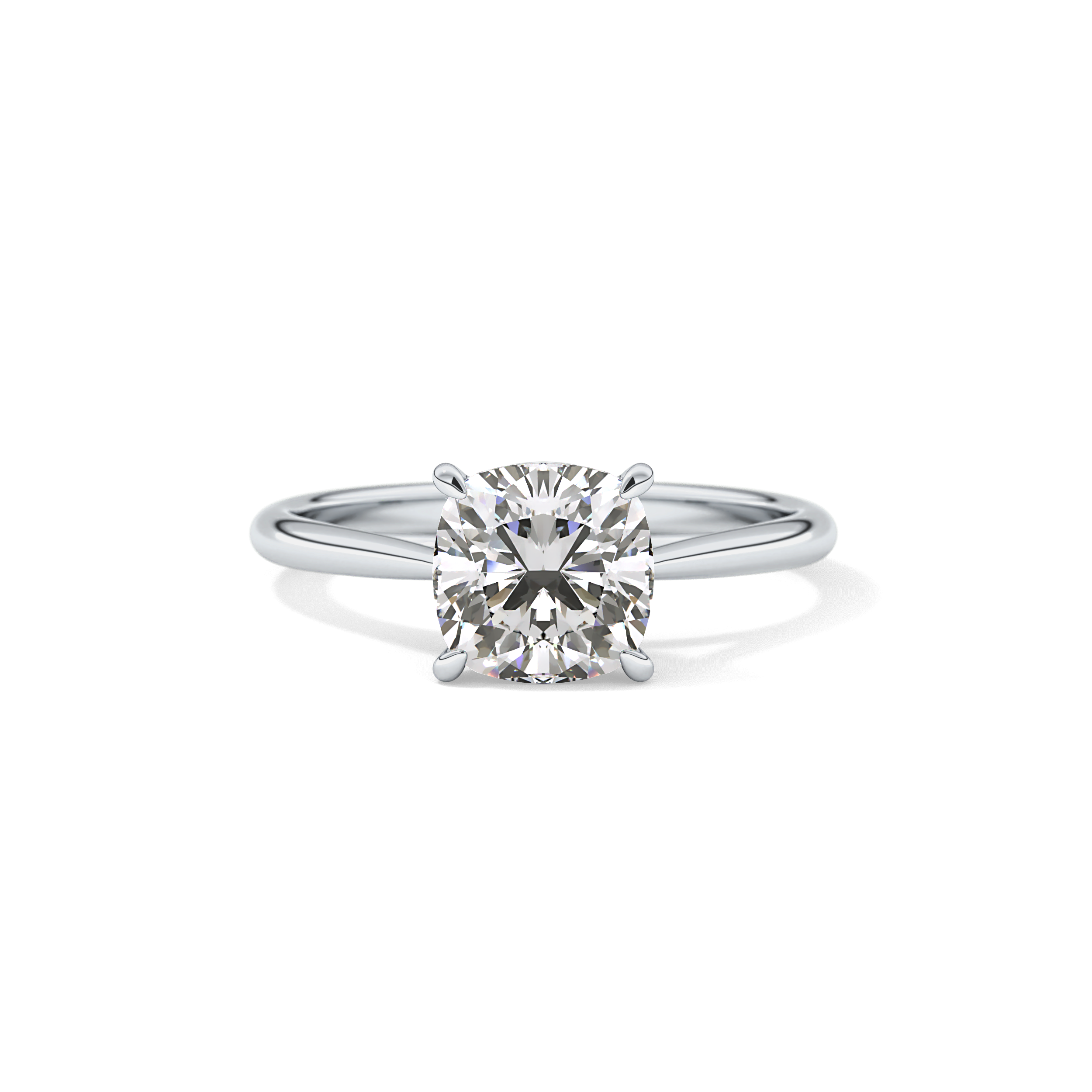 Cushion Solitaire Lab Grown Diamond Engagement Ring