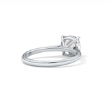 Cushion Solitaire Lab Grown Diamond Engagement Ring