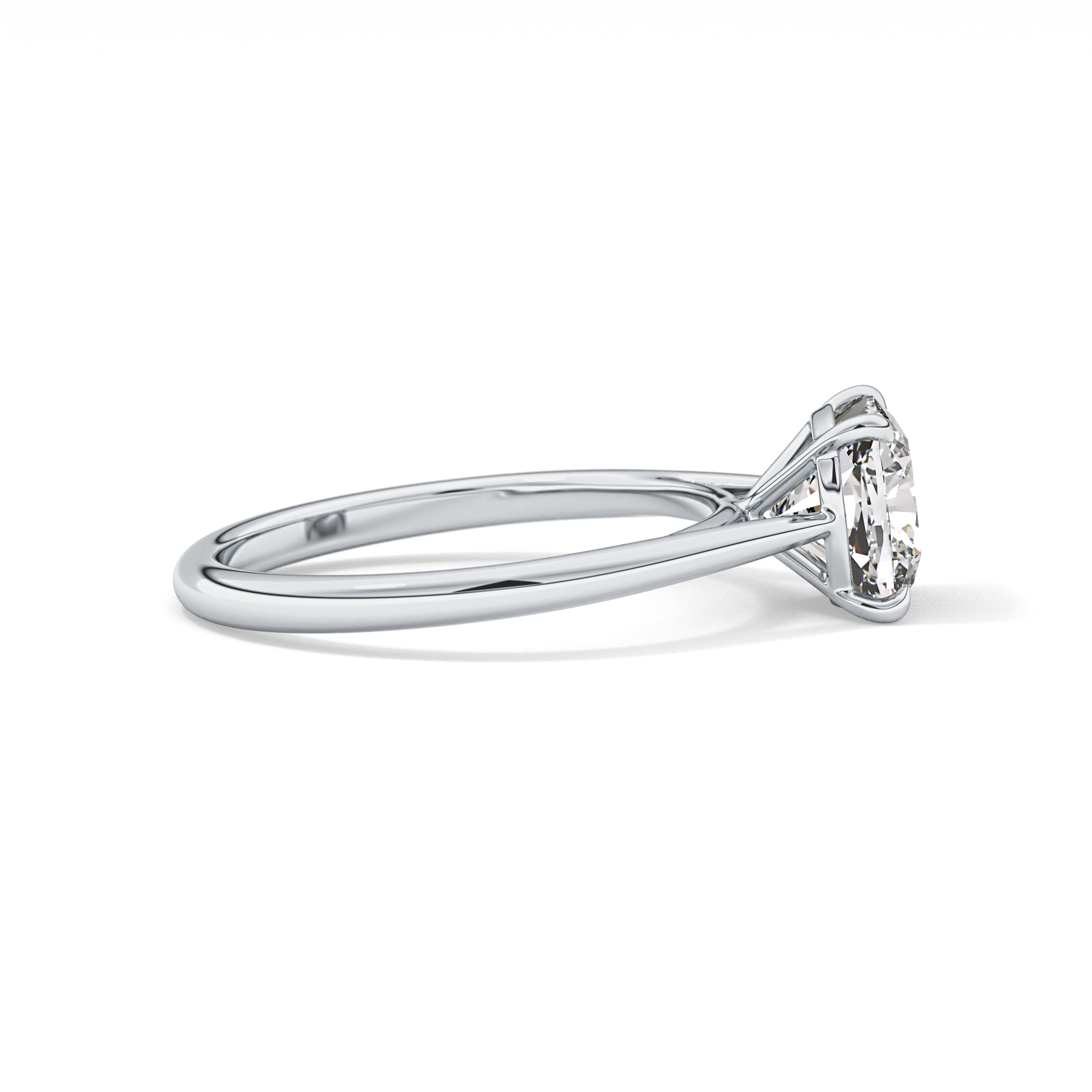 Cushion Solitaire Lab Grown Diamond Engagement Ring