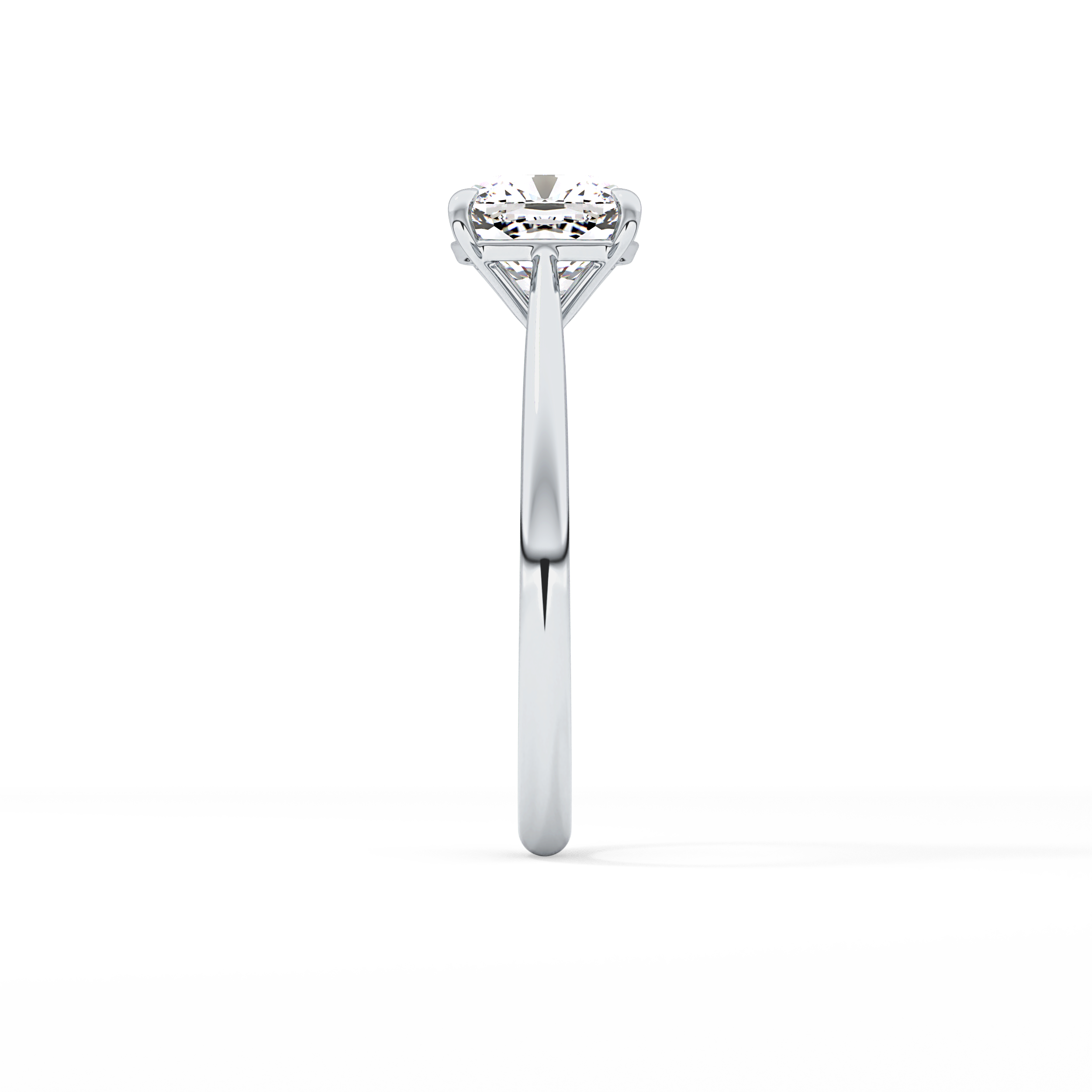 Cushion Solitaire Lab Grown Diamond Engagement Ring