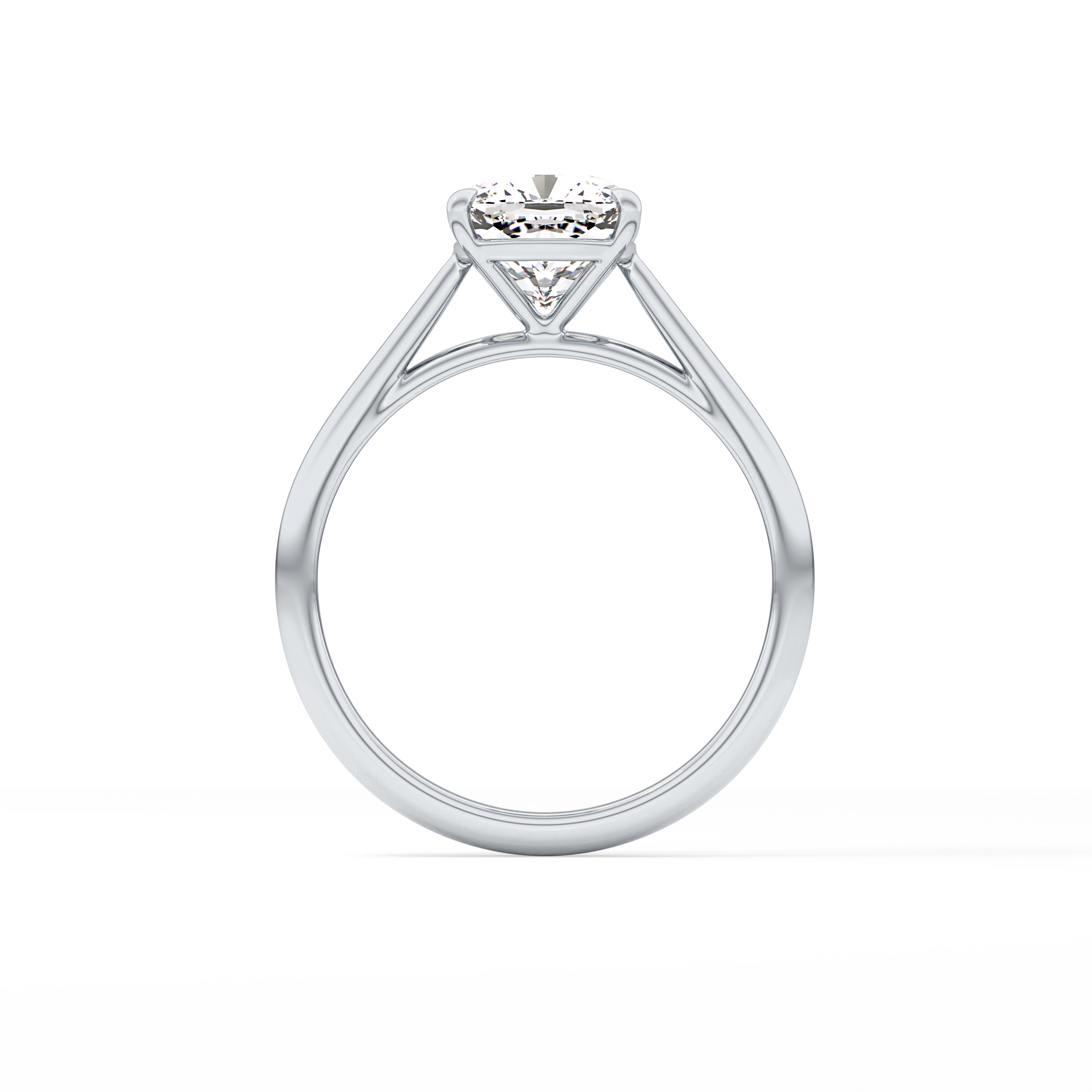 Cushion Solitaire Lab Grown Diamond Engagement Ring