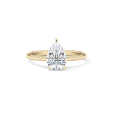 Pear Solitaire Lab Grown Diamond Engagement Ring