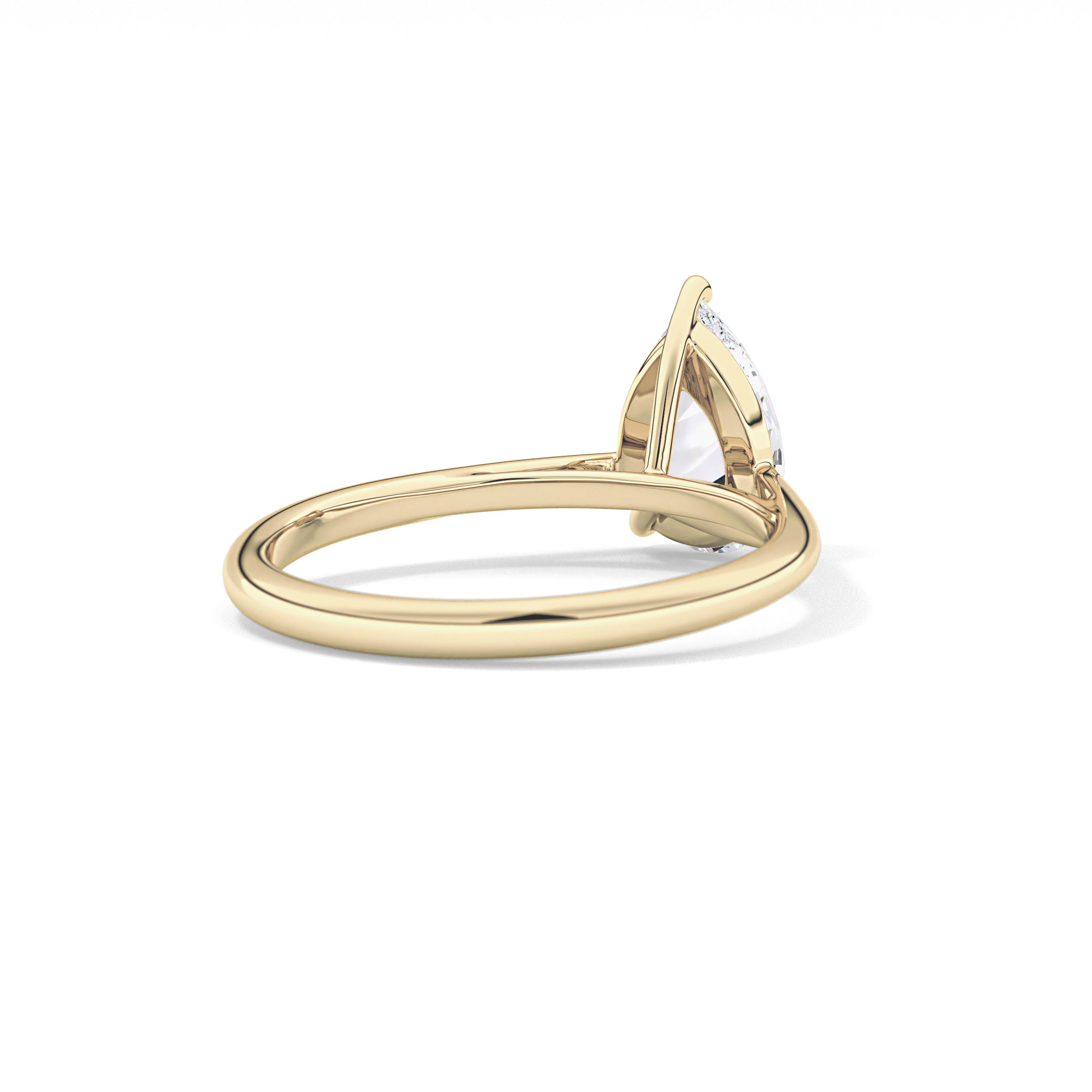 Pear Solitaire Lab Grown Diamond Engagement Ring