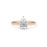 Pear Solitaire Lab Grown Diamond Engagement Ring
