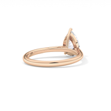 Pear Solitaire Lab Grown Diamond Engagement Ring