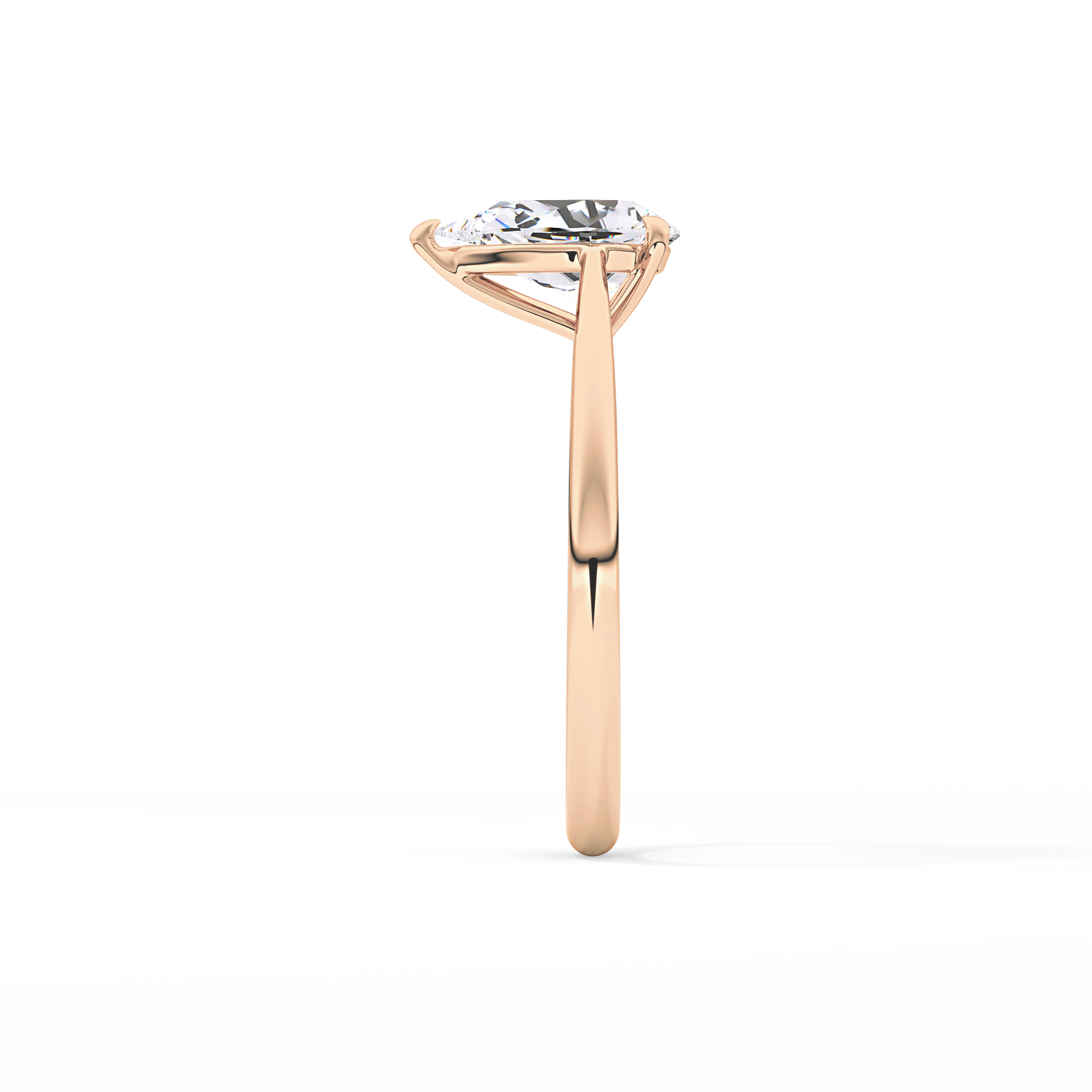 Pear Solitaire Lab Grown Diamond Engagement Ring