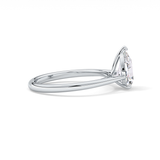 Pear Solitaire Lab Grown Diamond Engagement Ring