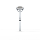 Asscher Solitaire Lab Grown Diamond Engagement Ring