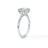 Asscher Solitaire Lab Grown Diamond Engagement Ring