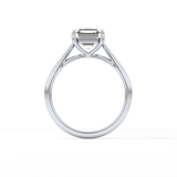 Asscher Solitaire Lab Grown Diamond Engagement Ring