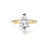 Marquise Solitaire Lab Grown Diamond Engagement Ring