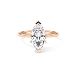 Marquise Solitaire Lab Grown Diamond Engagement Ring