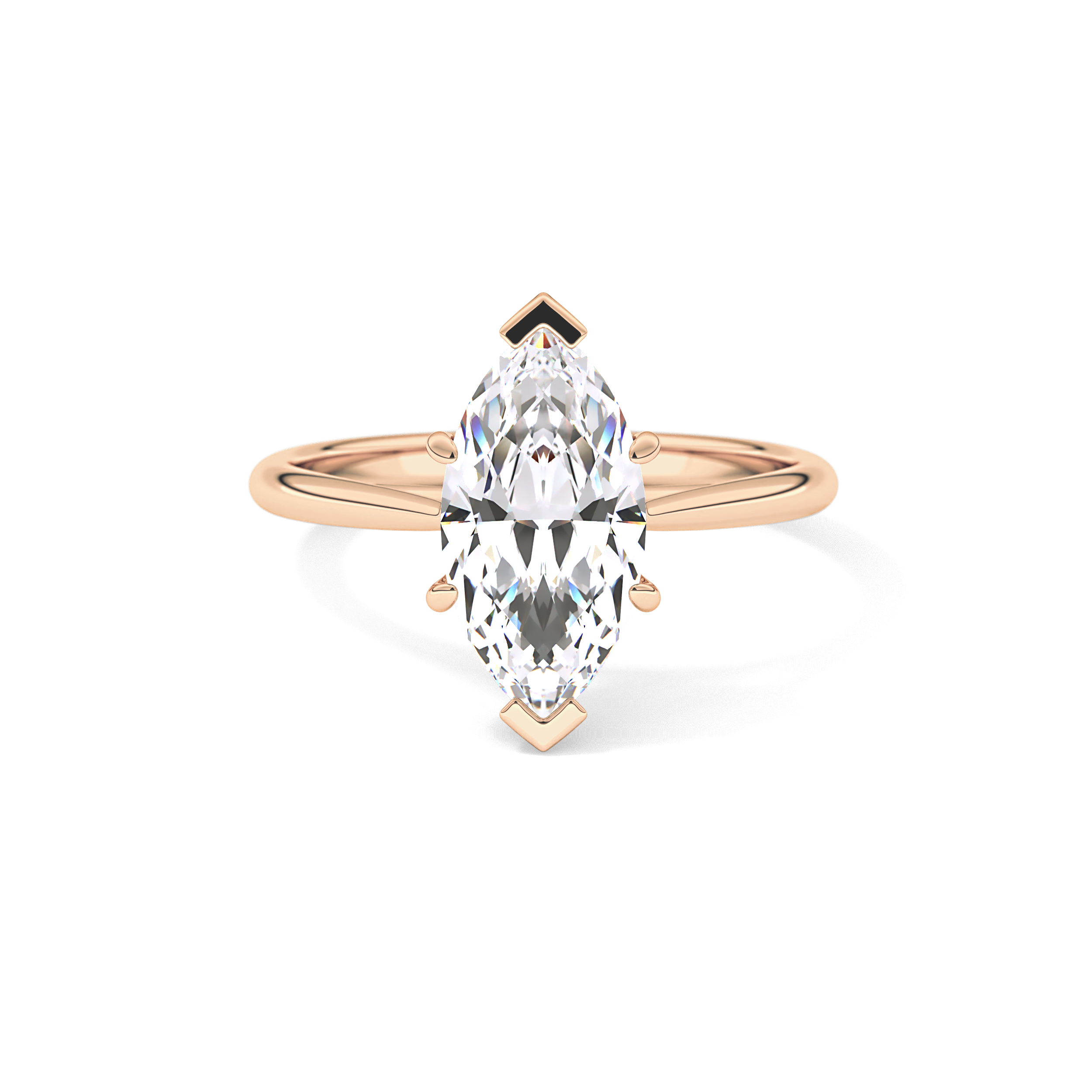 Marquise Solitaire Lab Grown Diamond Engagement Ring