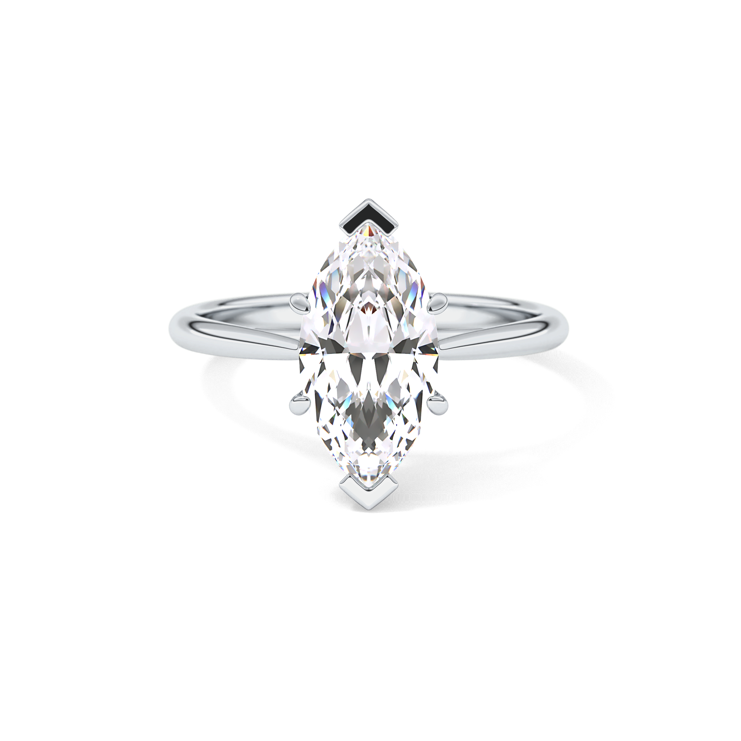 Marquise Solitaire Lab Grown Diamond Engagement Ring
