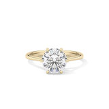 Round Solitaire Lab Grown Diamond Engagement Ring