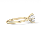 Round Solitaire Lab Grown Diamond Engagement Ring