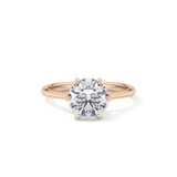 Round Solitaire Lab Grown Diamond Engagement Ring