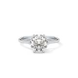 Round Solitaire Lab Grown Diamond Engagement Ring