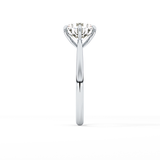 Round Solitaire Lab Grown Diamond Engagement Ring