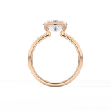 Oval Bezel & Solitaire Lab Grown Diamond Engagement Ring