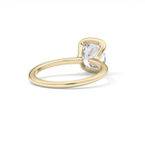 Cushion Bezel Lab Grown Diamond Engagement Ring