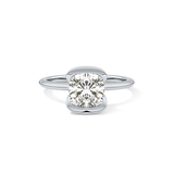 Cushion Bezel Lab Grown Diamond Engagement Ring