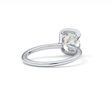 Cushion Bezel Lab Grown Diamond Engagement Ring