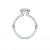 Cushion Bezel Lab Grown Diamond Engagement Ring